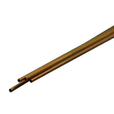 K&S 9830 THIN WALL BRASS TUBE  (300MM LENGTHS) 1MM OD X .225MM WALL (4 PIECE