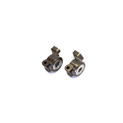 Kyosho Aluminium Rear Hub Carrier Set (1 Deg/Gunmetal/RB5/Lazer/