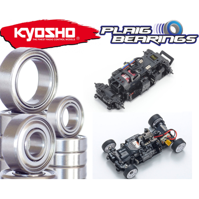 Kyosho Mini Z Complete Bearing Kit – 8 Metal Shielded Bearings