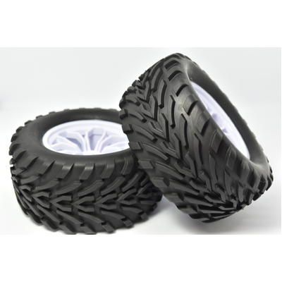 Mega Wheel and Tyre Set (pair) White