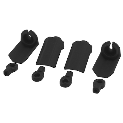 RPM Shock Shaft Guards - Black - 1/10 Scale Shocks