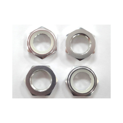 GV SEM106S WHEEL NUTS W/NYLON LOCK - SILVER