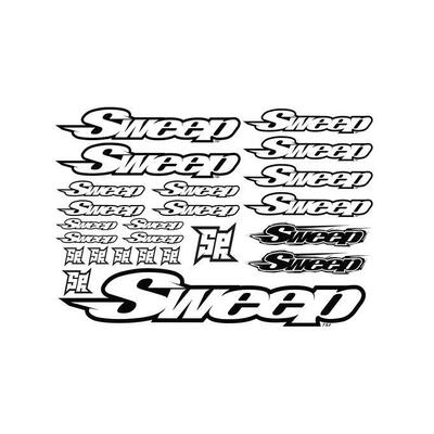 SR Logo Decal 2012 Version White/Black