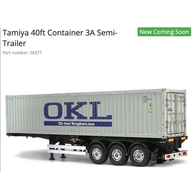 Tamiya 1/14 40ft 3 Axle Container Trailer (PRICE TO BE ADVISED )