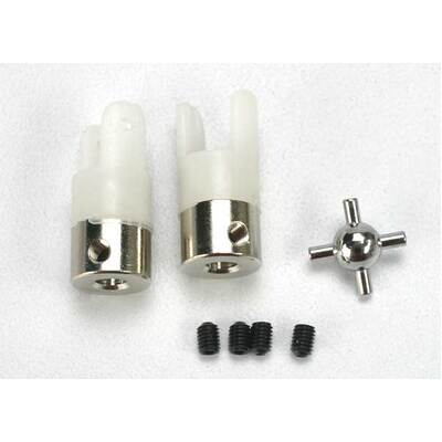 TRA1539R |Traxxas U- joints (2) w/ 3mm set screws (4)