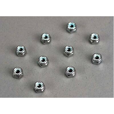 Traxxas Nuts, 4mm Nylon Locking (10)