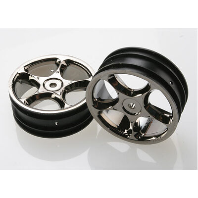 Traxxas Black Chrome Tracer 2.2" Wheels (Front)