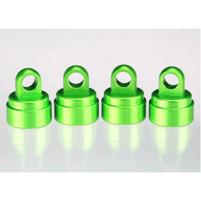 Traxxas Green-Anodized Aluminium Shock Caps (4) (Fits all Ultra