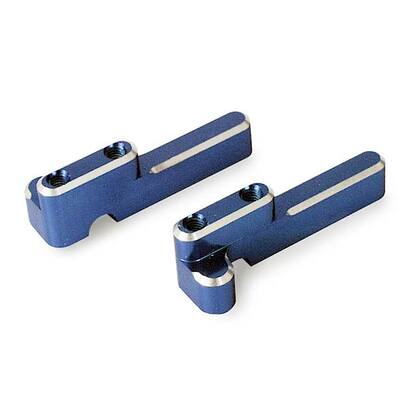 Traxxas Aluminium Steering/ Shift Servo Mounts, (Blue-Anodized)