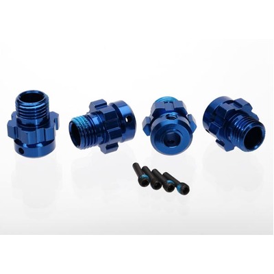 Traxxas Wheel Hub, Splined, 17mm, 6061-T6 Aluminium (Blue-Anodi