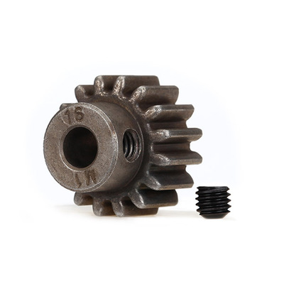 Traxxas Gear, 16T Pinion (1.0 Metric Pitch) (5mm Shaft)/ Set Scr