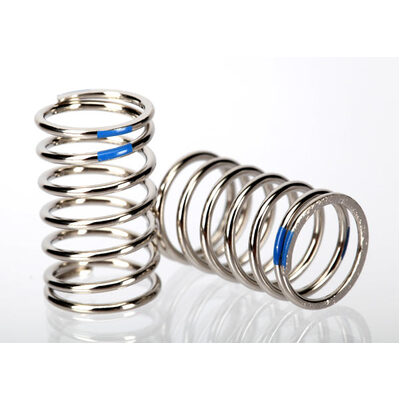 Traxxas Spring, Shock (Nickel Finish) (GTR) (2.925 Rate, Blue)