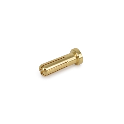 5.0mm gold plated connector Male 2pcs