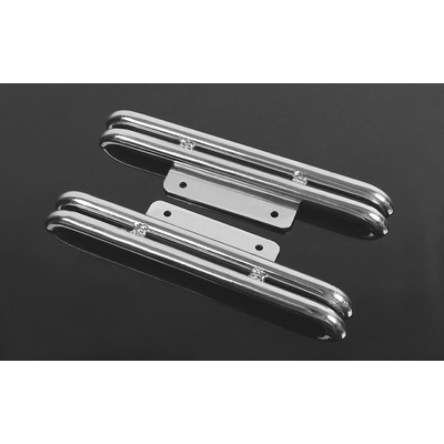 Steel Tube Side Steps for Tamiya Hilux & Bruiser (Silver)