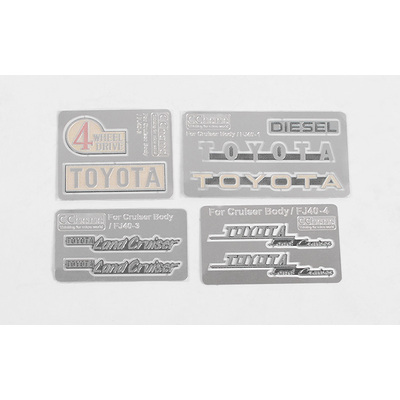 Complete Metal Emblems Set for RC4WD Cruiser Body