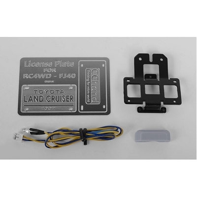 Rear License Plate System for RC4WD G2 Cruiser (w/LED)