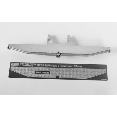 KS Rear Bumper for Traxxas TRX-4 '79 Bronco Ranger XLT (Silver)