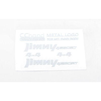 Metal Emblems for MST 1/10 CMX w/ Jimny J3 Body (White)