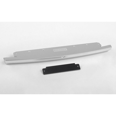 Slick Metal Front Bumper for JS Scale 1/10 Range Rover Classic Body (Silver)