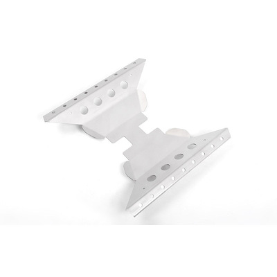 Oxer Transfer Case Guard for Axial Capra 1.9 Unlimited Trail Buggy (Silver)