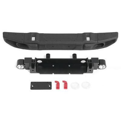 OEM Wide Front Bumper w/ License Plate Holder for Axial 1/10 SCX10 III Jeep (Gladiator/Wrangler)