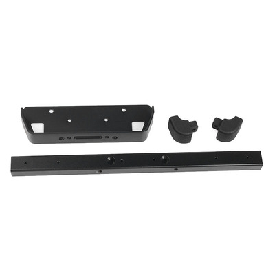 Classic Front Winch Bumper for RC4WD Gelande II 2015 Land Rover Defender D90 (Black)