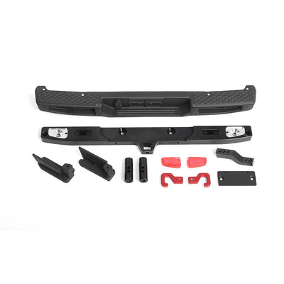 OEM Rear Bumper w/ Tow Hook and License Plate Holder for Axial 1/10 SCX10 III Jeep JT Gladiator