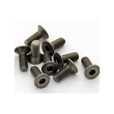 Titanium Flat Head Socket Cap Screws M3x8mm (10)