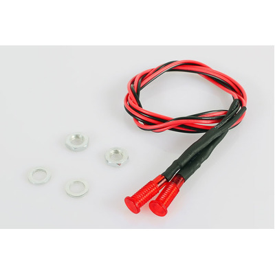 Red LED Holder with LED 12V