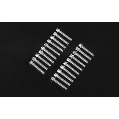 RC4WD Miniature Scale Hex Bolts (M2.5 X 12mm) (Silver)