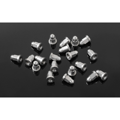 M1.6 Flanged Acorn Nuts (Silver)