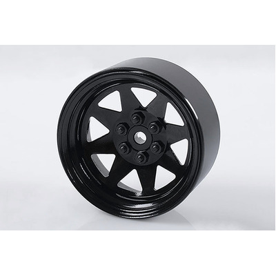 6 Lug Wagon 2.2" Steel Stamped Beadlock Wheels (Black)