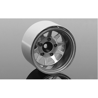 Deep Dish Wagon 1.55" Stamped Steel Beadlock Wheels (Clear)