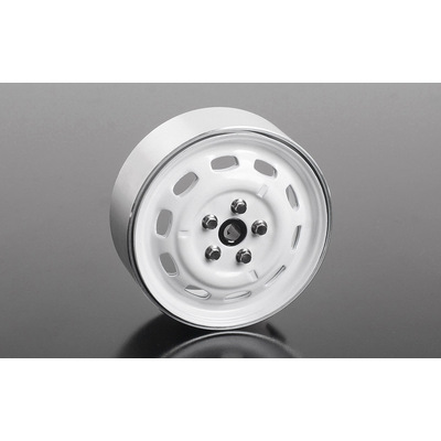 Stamped Steel 1.7" 10-Oval Hole Wheels (White)