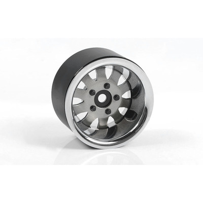 1.9" 5 Lug Steel Wheels w/Beauty Ring (Silver)